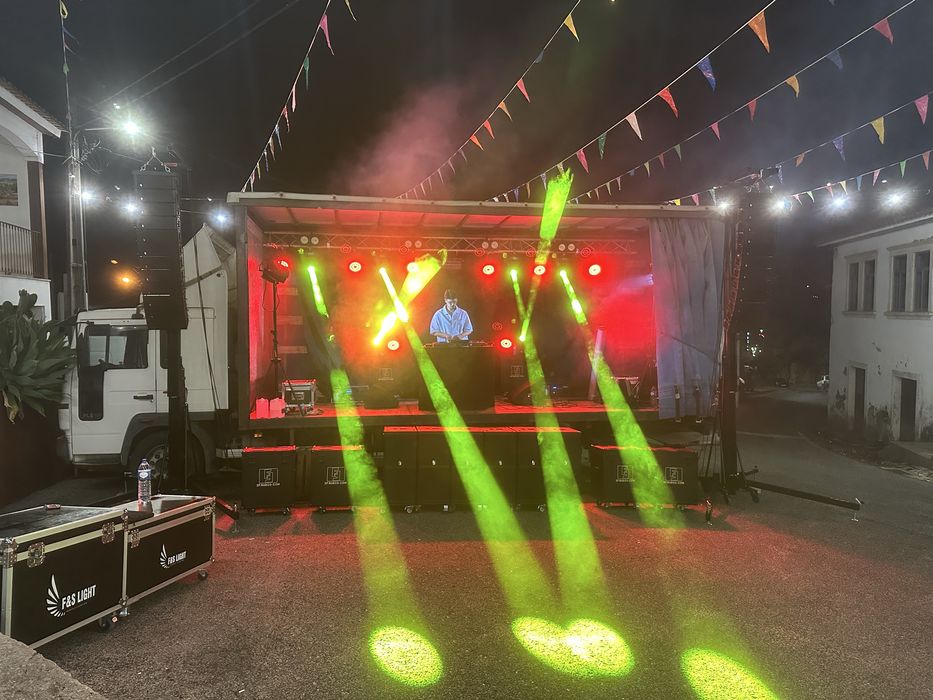 Som e luz para festas
