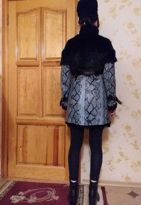 Шкіряна кожаная дубленка, натуральный мех, XS: 900 грн. - Шкіряні ...