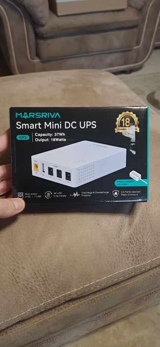 ДБЖ для роутера та терміналу ONU MARSRIVA KP3 UPS 18W