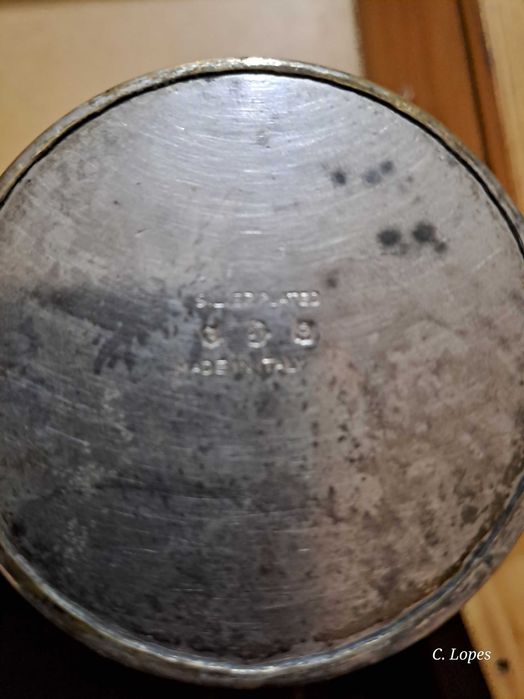 Artigo decoração em silver plated (Prateado)