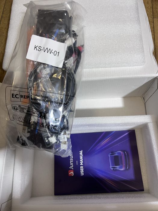 Rádio Android Junsun 7" VW/Seat/Skoda - 2GB+32G - NOVO