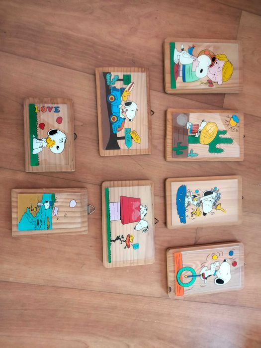 Quadros vintage Snoopy e Peninha e Metralhas