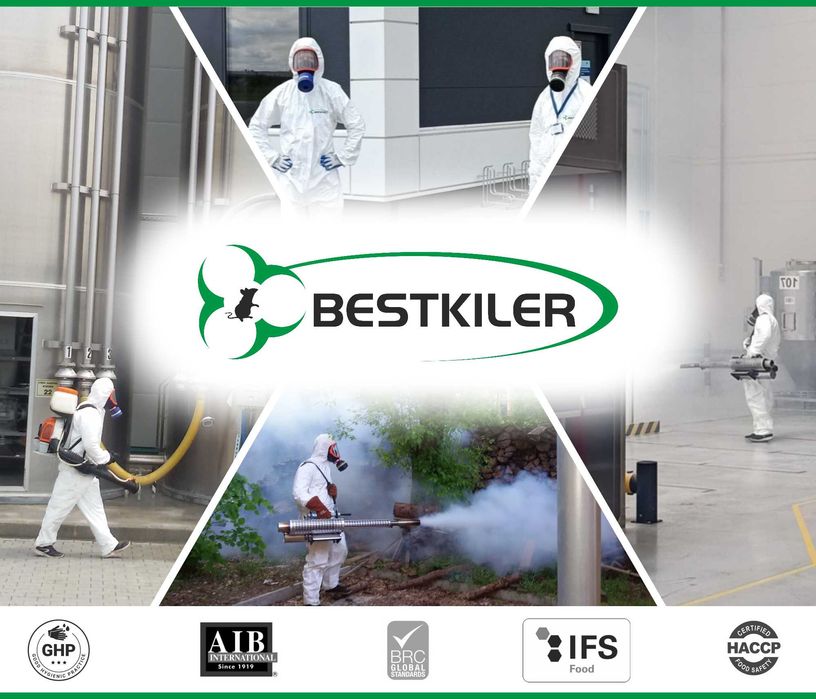 Dezynfekcja, dezynsekcja, deratyzacja - BRC, IFS, AIB, HACCP, GMP, GHP