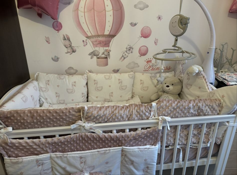 Pościel do łóżeczka dziecięcego + miękkie ochraniacze