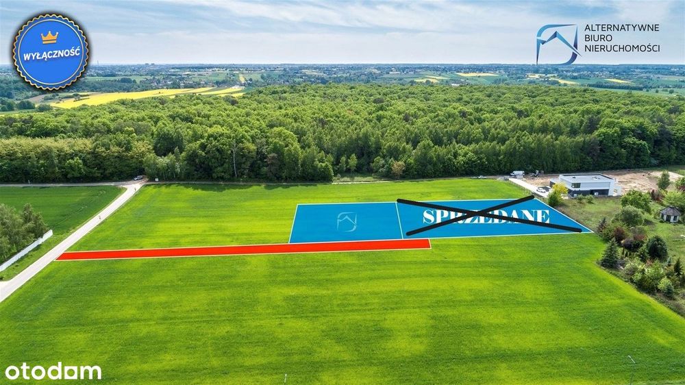 Działki pod lasem w Smugach