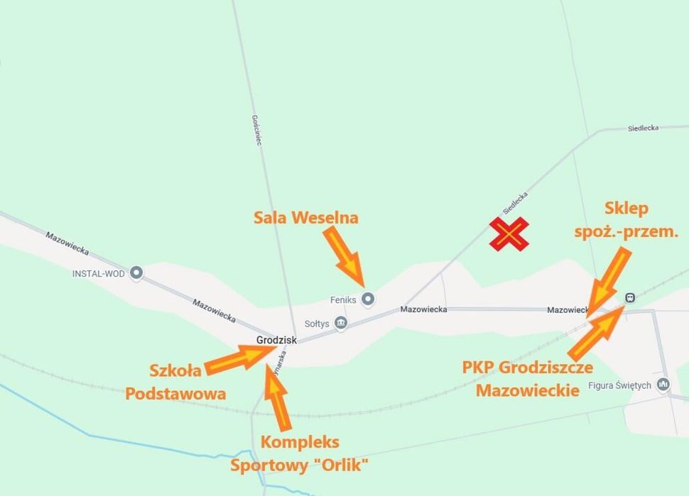 Atrakcyjna działka blisko stacji Grodzisk 05-320
