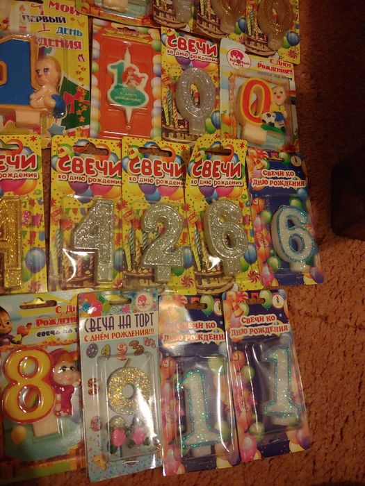 Свеча цифра цифры