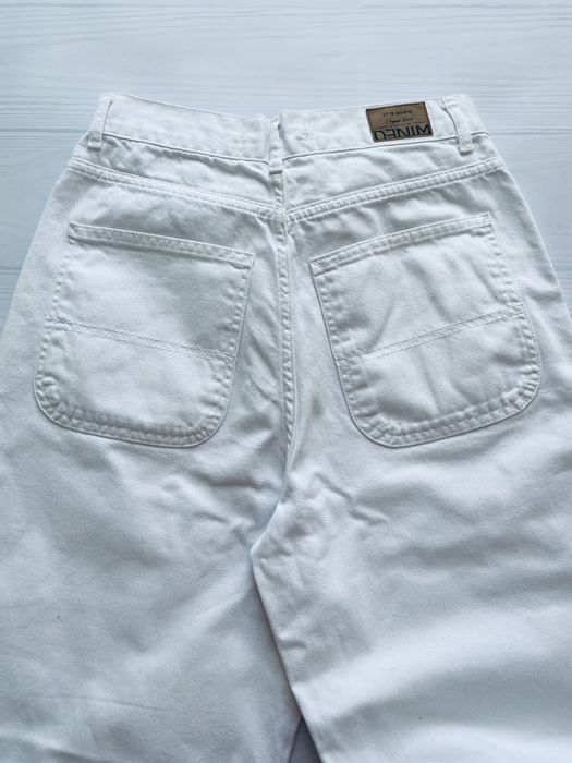 Білі джинси its basic білі baggy skater скейтер 36 S широкі беггі