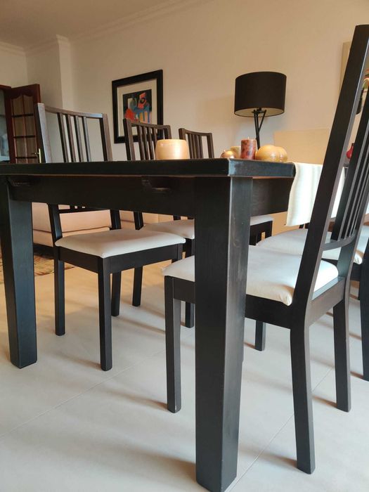 Cadeiras de sala pretas (seis) - IKEA