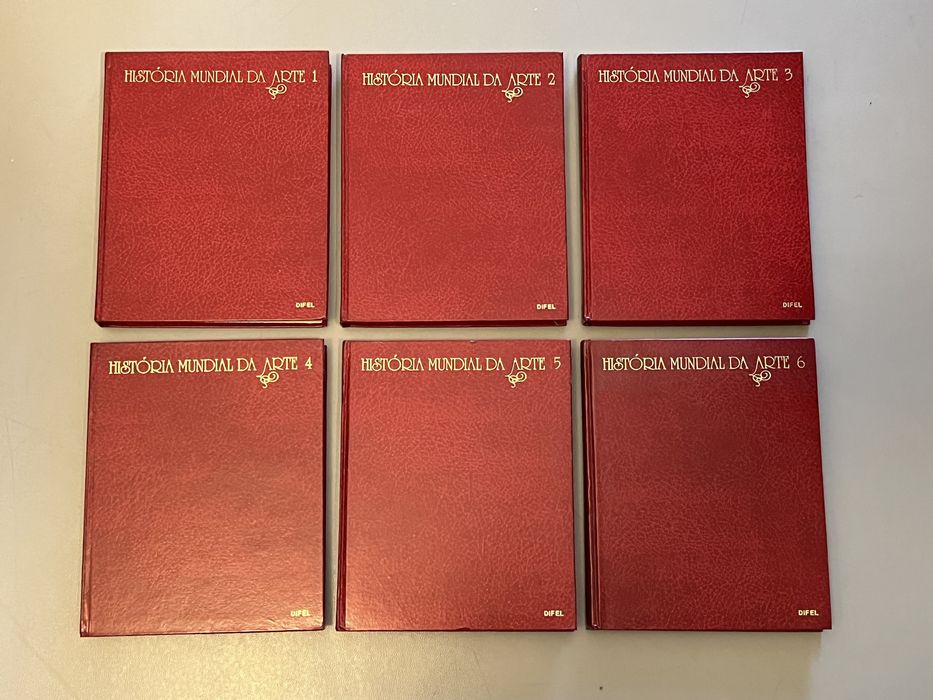 Coleção de 6 livros da História Mundial da Arte