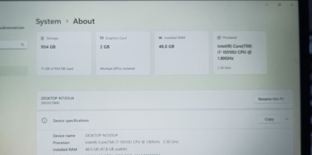 Lenovo Thinkpad i7 48Gb ram e 1Tb de Armazenamento