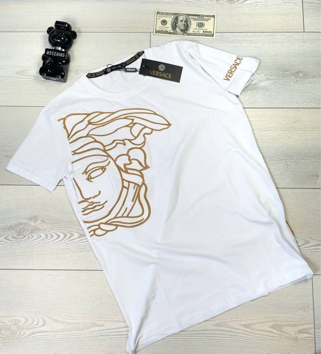 Футболка Versace мужская вышивка, женская унисекс