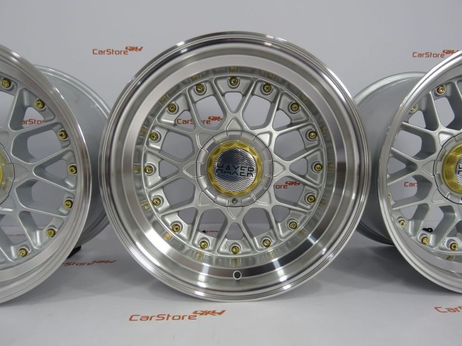 Jantes Haxer HX025 16'' x 8et15 + 9 et10 4x100 + 4x114.3 Silver