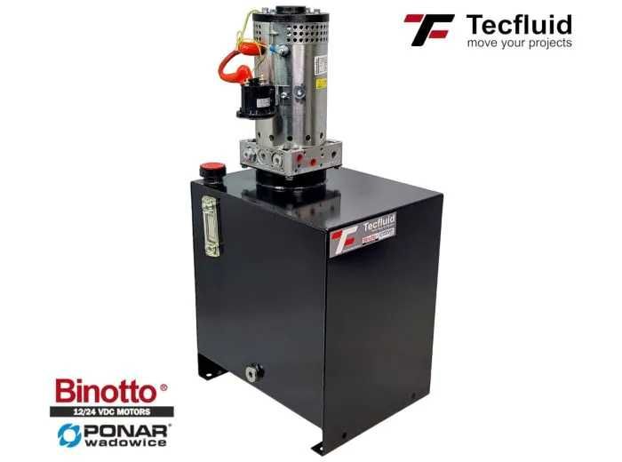 4KW zasilacz hydrauliczny 24V elektropompa z wentylatorem 250 bar do przyczepy ponadgabarytowej