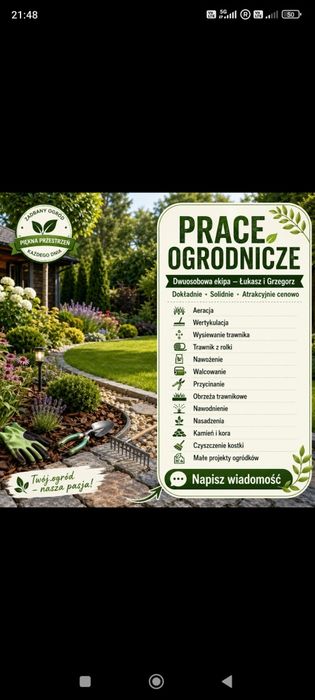 Prace ogrodnicze Bydgoszcz-Białe Błota
