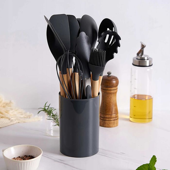 Przybory Kuchenne Silikonowe Drewniane.