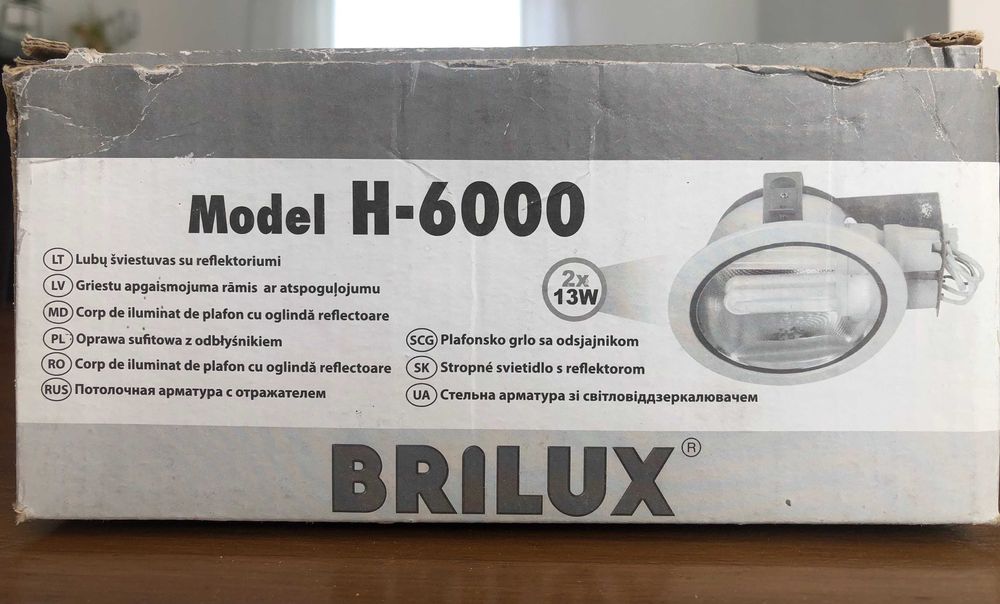 Oprawa sufitowa z odbłyśnikiem Brilux model H-6000