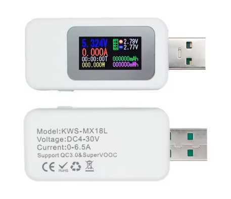 USB-тестер  KWS-MX18L    10 в 1