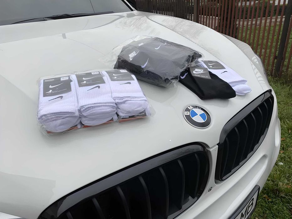 12 пар - 250грн! Носки Nikе высокие спортивные. Шкарпетки білі чорні