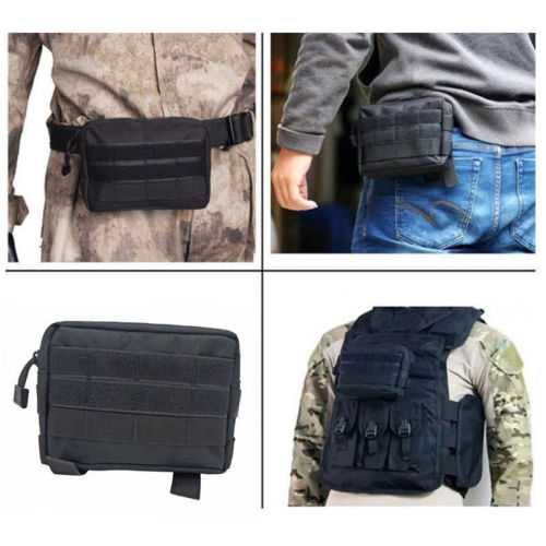 Тактичний універсальний багатофункціональний підсумок MOLLE з липучкою, велкро