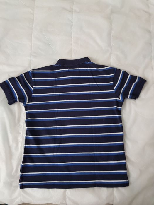 Koszulka polo w paski Kappahl Hampton Republic rozmiar S-M