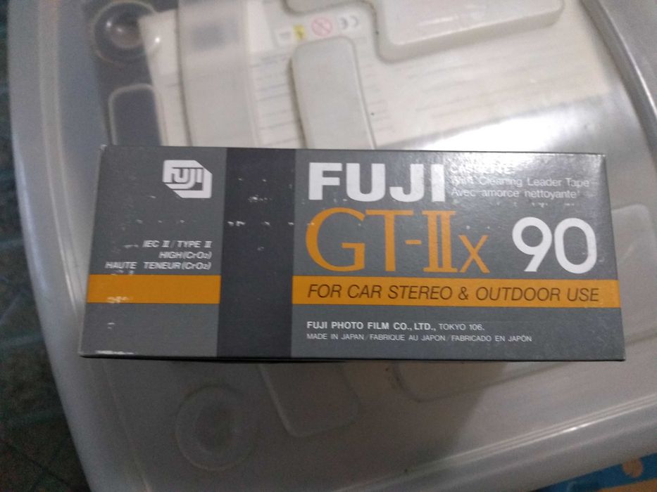 Cassetes de áudio FUJI GT-IIx 90 VINTAGE, NOVAS!