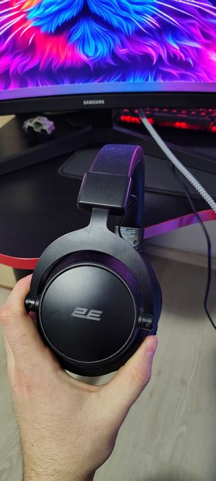 Навушники з мікрофоном 2E Gaming HG360 WL RGB Black