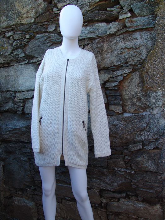 Casaco de malha comprido