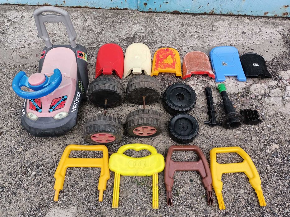 Машинка детская орион. толокар. запчасти.