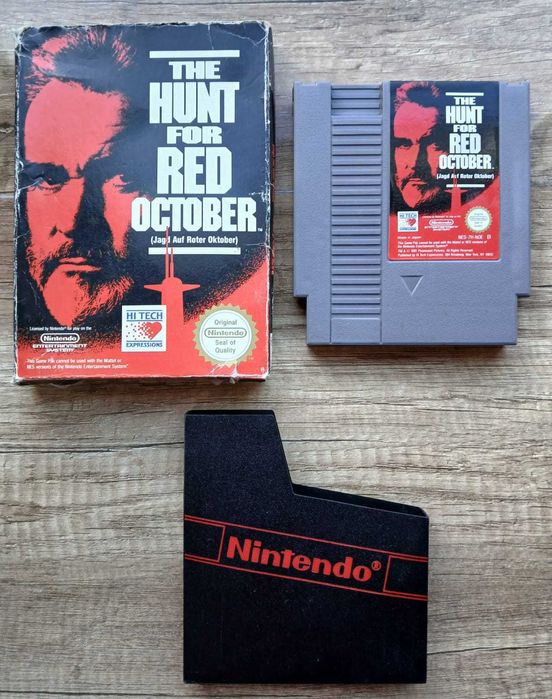 Hunt For The Red October BOX NES Nintendo PAL B prezent
