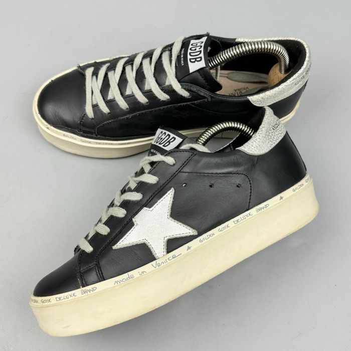 Кеды Golden Goose GGDB Hi Star кроссовки голден гус золотой гусь обувь кеди кросівки взуття шкіряне черевики ботинки кожа классические потертые