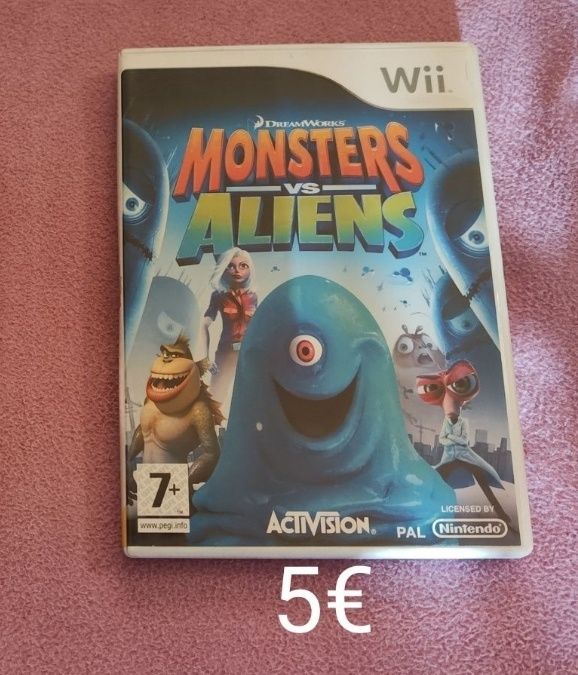 Jogo Nintendo Wii monsters vs aliens