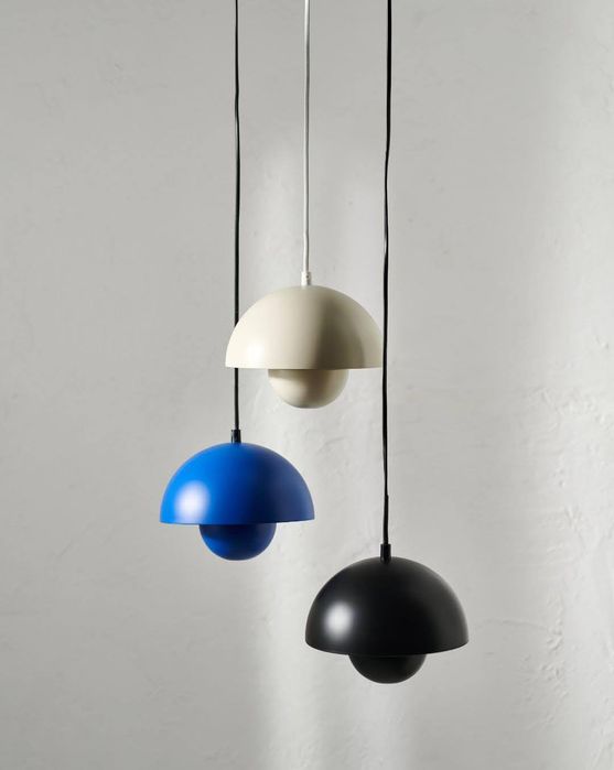 Nowa metalowa Lampa  niebieska