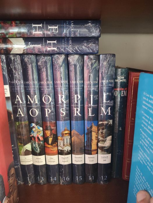 Enciclopédia larousse enciclopédia moderna coleção completa 18 volumes