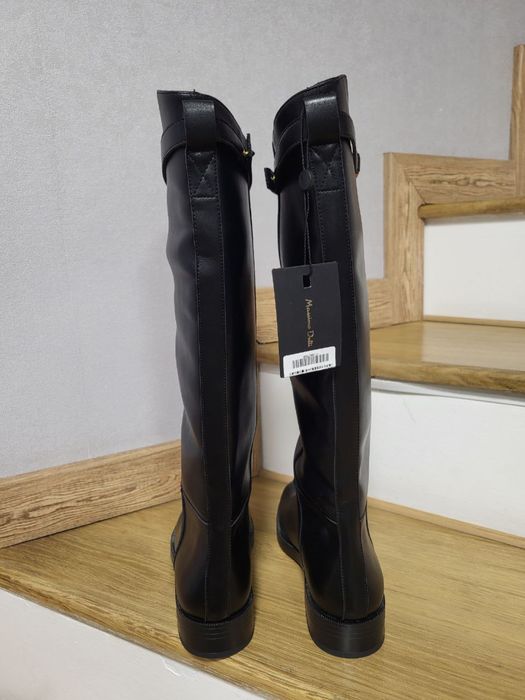 Сапоги massimo Dutti шкіра 26 см