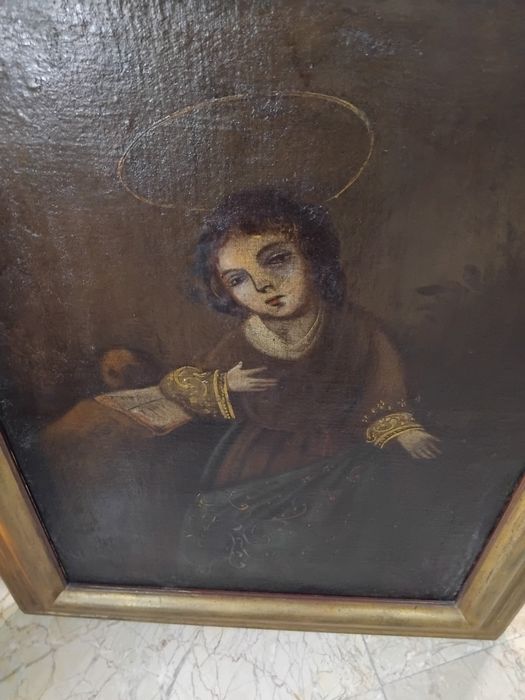 Pintura oleo sobre tela  escola portuguesa  séc XVIll