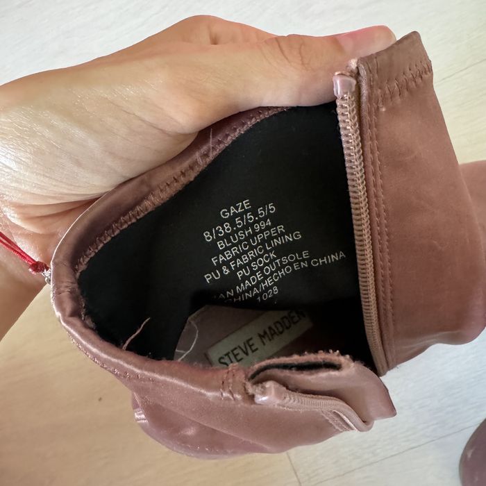 Steve madden buty botki damskie różowe Pinterest zamszowe 38,5