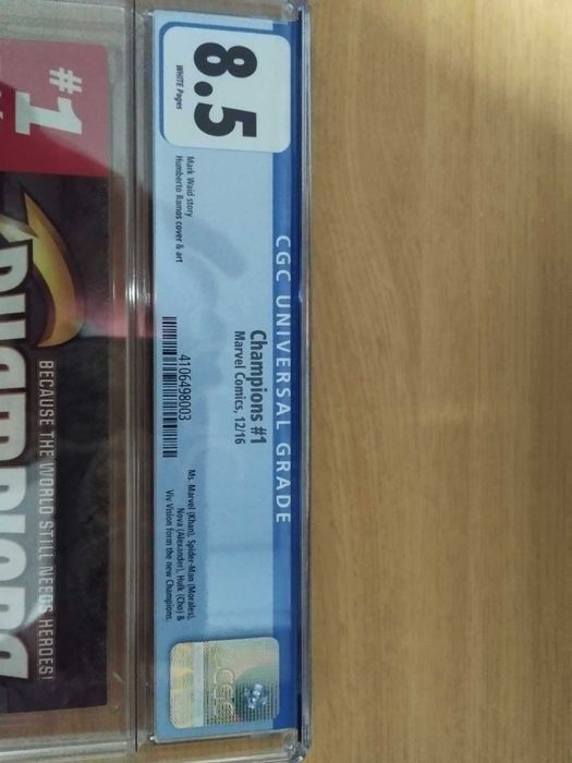 CHAMPIONS #1 2016 CGC 8.5 Marvel Miles Morales Nova Hulk viv 1º