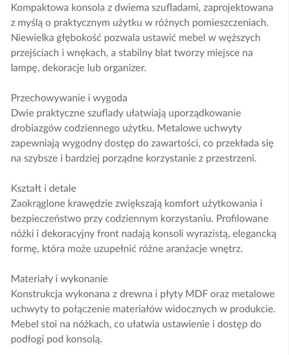 Toaletka retro zestaw