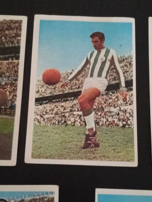 Cinco cromos época 70/ 71 Vitoria Futebol Clube