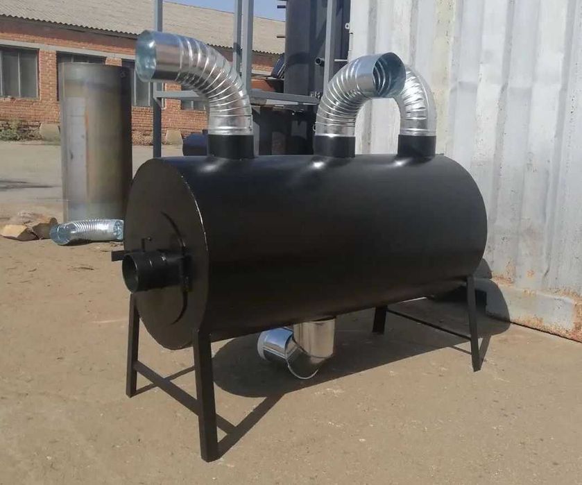 • 260 м2! ОБДУВ! 5мм! Буржуйка Теплогенератор Печь Булерьян (Булер'ян)