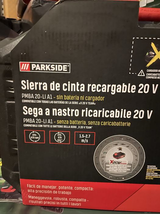 Serra de fita Parkside 20v