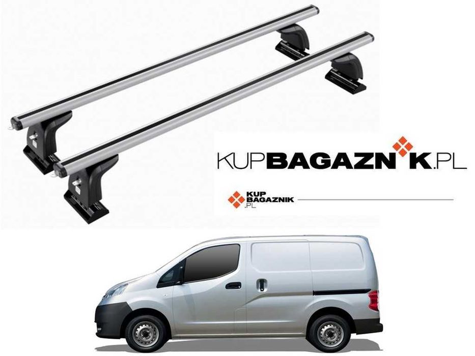 Bagażnik Dachowy NISSAN NV200 Van 2009 do 2021 bazowy relingi Belki