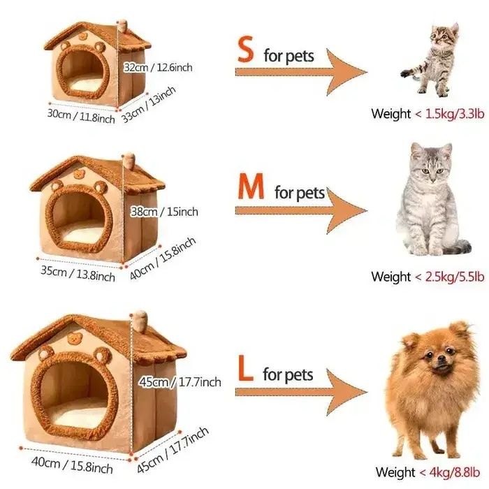 Б/У  Домик для маленьких собак и котов. РАЗМЕР М