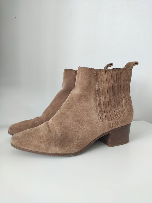 Botki brązowe skóra r.36