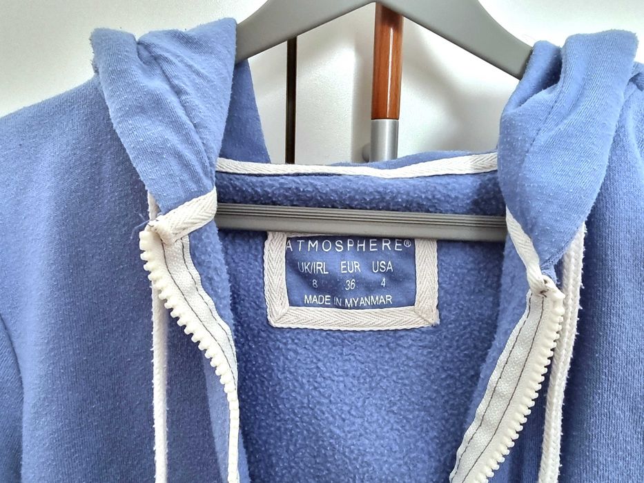 Casaco azul e branco desportivo Primark, tamanho 36