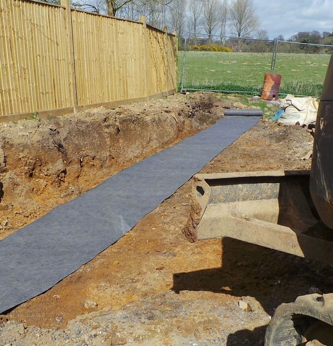 Geowłóknina pod drenaż 100g/m²  100cm