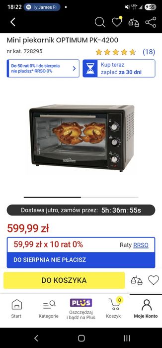 Piekarnik elekrtyczny Optimum pk-4200