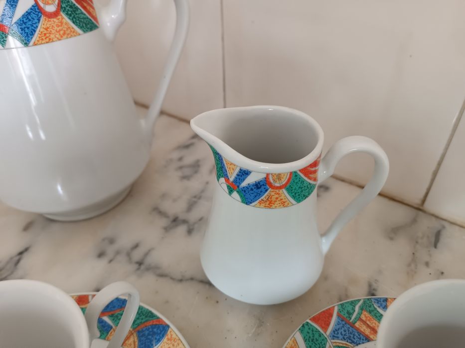 Conjunto de chá em porcelana