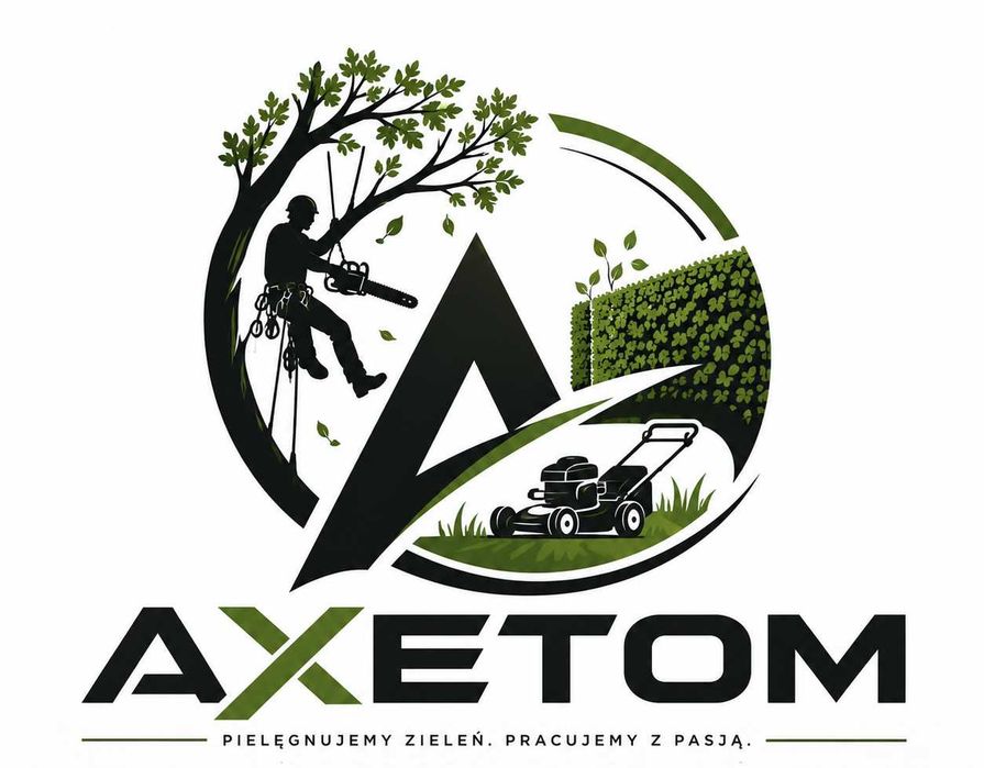 AXETOM-Wycinka drzew / Przycinanie żywopłotów / Koszenie trawników